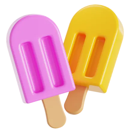 Popsicles  3D Icon