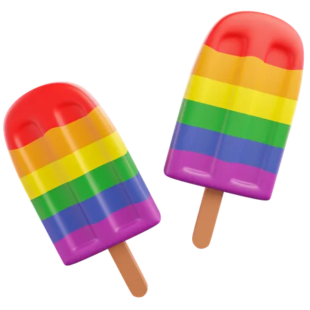 Popsicles  3D Icon