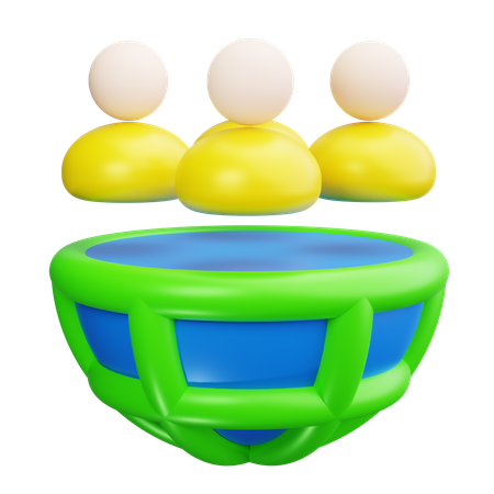 Population globale  3D Icon