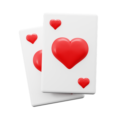 Póquer del corazón  3D Icon