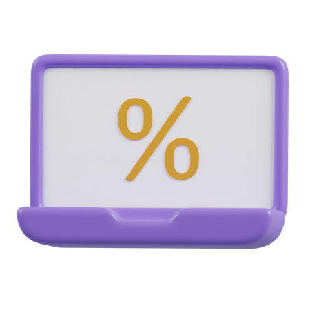 Porcentagem de desconto  3D Icon