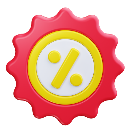 Porcentaje  3D Icon