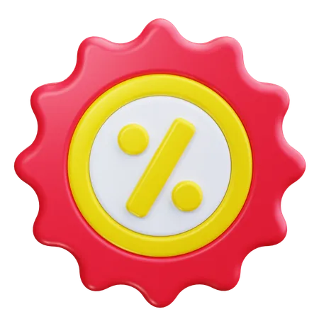 Porcentaje  3D Icon