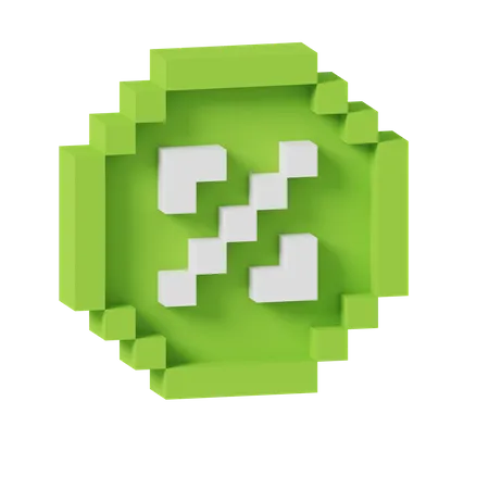 Porcentaje  3D Icon