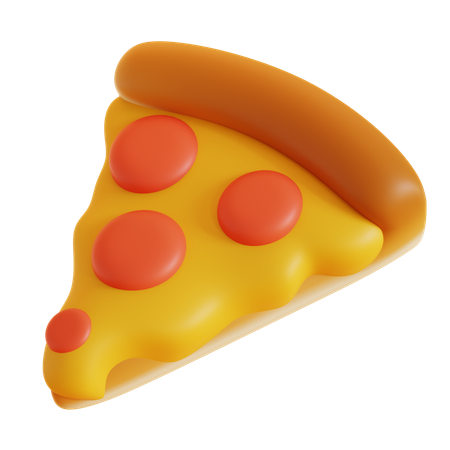Porción de pizza  3D Icon
