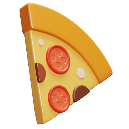 Pedazo de pizza  3D Icon