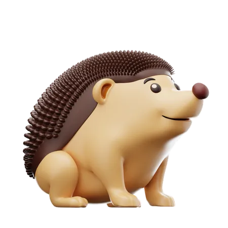 Porco-espinho  3D Icon