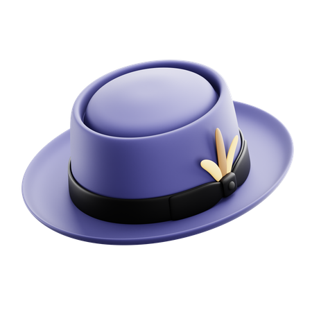 Porkpie Hat  3D Icon