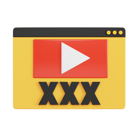 Porn Web  3D Icon