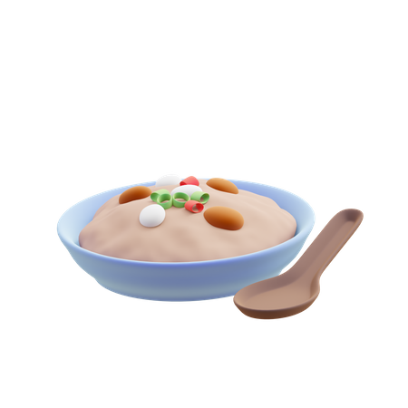 Porridge  3D Illustration