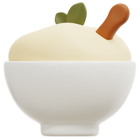 Porridge Bowl  3D Icon