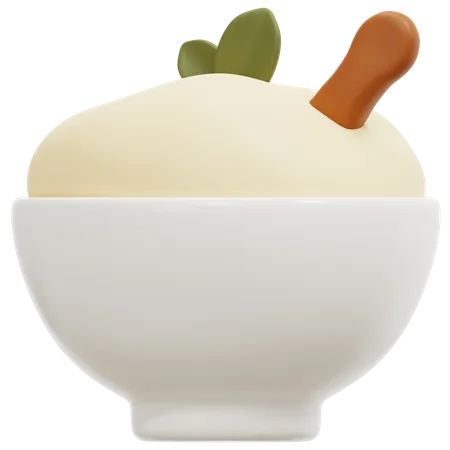 Porridge Bowl  3D Icon
