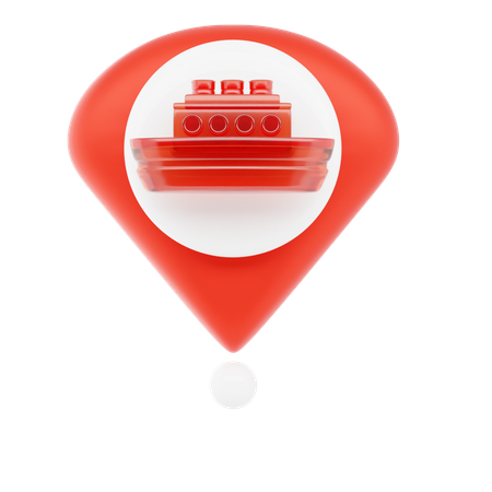 Port Pin  3D Icon
