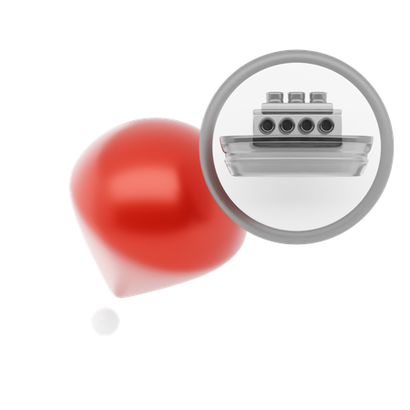 Port Pin  3D Icon