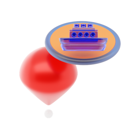 Port Pin  3D Icon