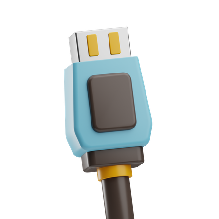 Port USB  3D Icon