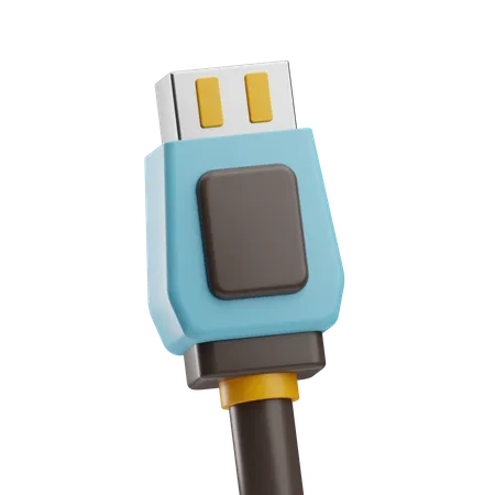 Port USB  3D Icon