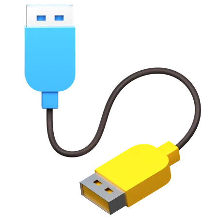 Port USB  3D Icon