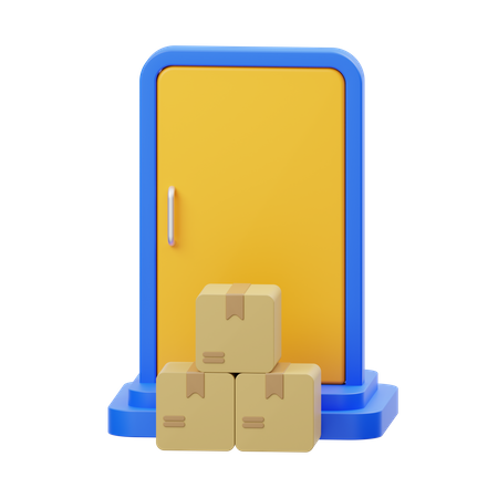 De porta em porta  3D Icon