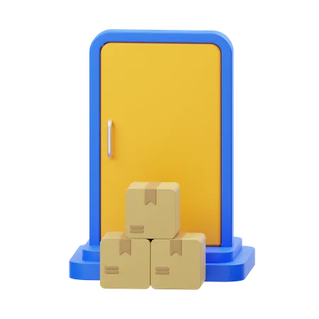 De porta em porta  3D Icon