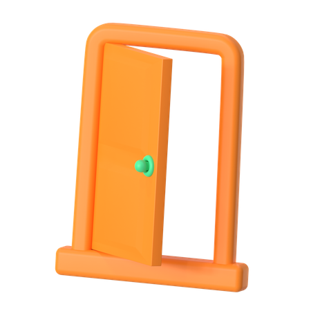 Porta aberta  3D Icon