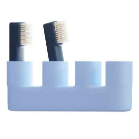 Portacepillos de dientes  3D Icon