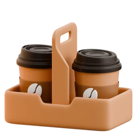 Porta-copos de café  3D Icon