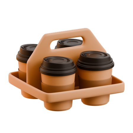 Porta-copos de café  3D Icon