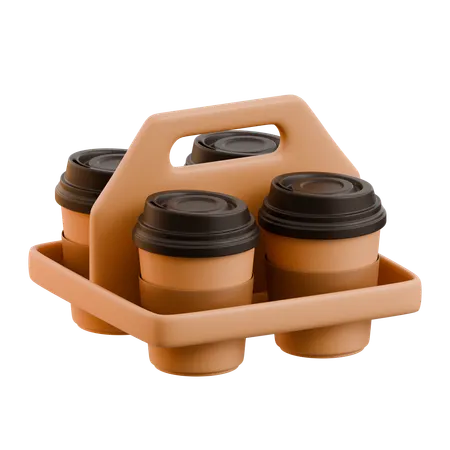 Porta-copos de café  3D Icon