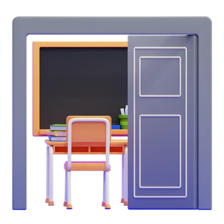 Porta da sala de aula  3D Icon