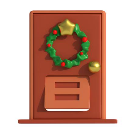 Porta de natal  3D Icon