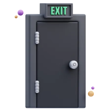 Porta de saída  3D Icon