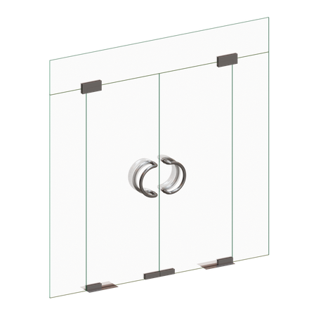 Porta de vidro duplo  3D Icon