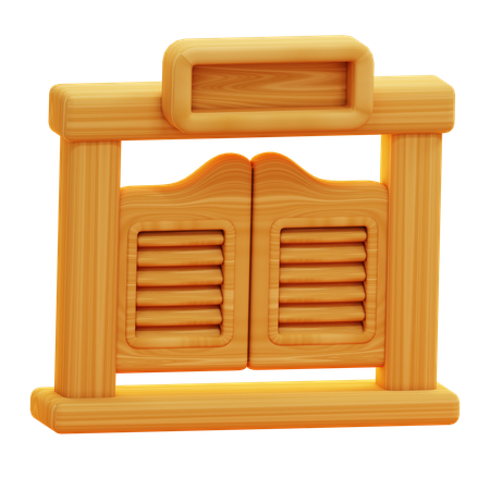 Porta do salão  3D Icon