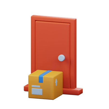 Entrega na porta  3D Icon