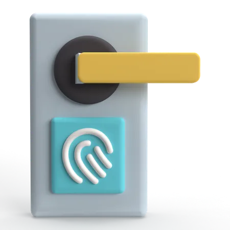 Porta inteligente  3D Icon