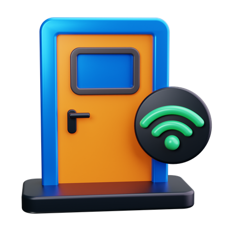 Porta inteligente  3D Icon