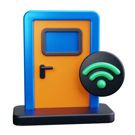 Porta inteligente  3D Icon