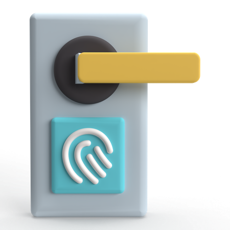 Porta inteligente  3D Icon
