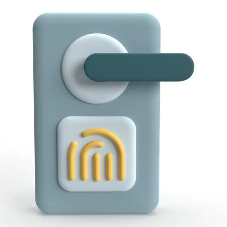 Porta inteligente  3D Icon