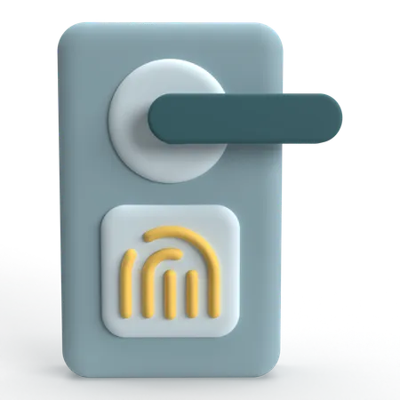 Porta inteligente  3D Icon