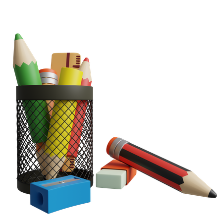 Porta lápis  3D Icon