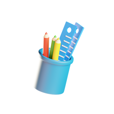 Porta lápis  3D Icon