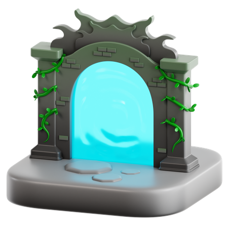 Porta mágica  3D Icon