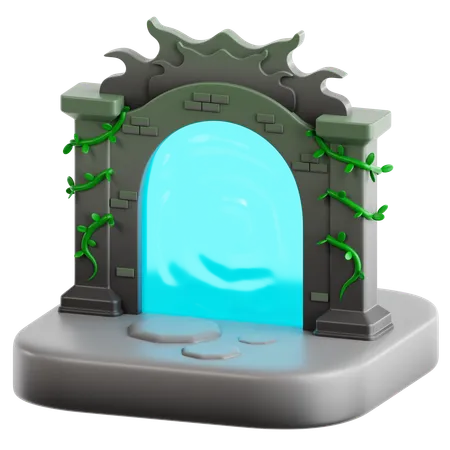 Porta mágica  3D Icon