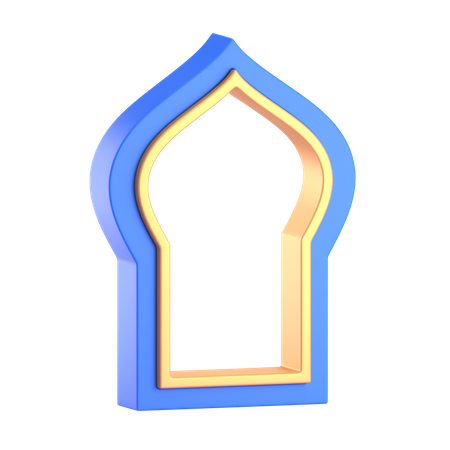 Porta da mesquita  3D Illustration