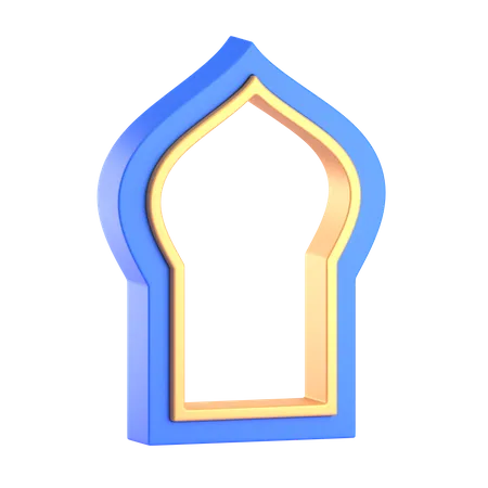 Porta da mesquita  3D Illustration