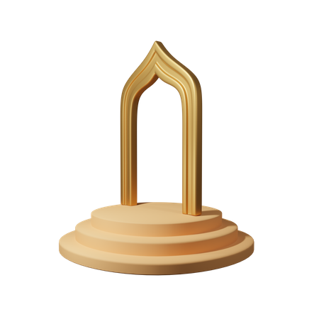 Porta da mesquita  3D Icon