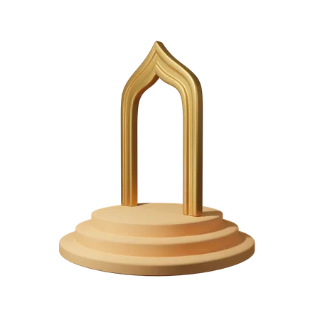 Porta da mesquita  3D Icon