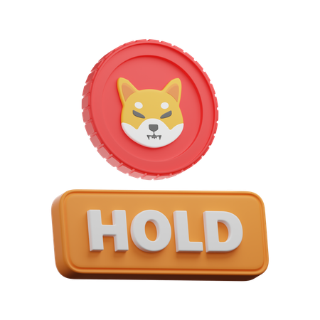Porta-moedas shiba inu  3D Icon